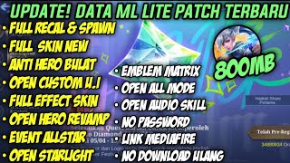 Data ML Lite 800mb Full Event Patch M5 ML Lite  MIbb Lite  Cara Menagatasi Lag dan Patahquot di ML [upl. by Aniale]