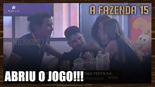 LUCAS ABRE O JOGO COM JAQUELLINE SOBRE MÁRCIA FU quotEu você Rachel e André sóquot  A Fazenda 15 [upl. by Edna]