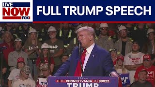 FULL SPEECH Trump holds rally in Pennsylvania  LiveNOW from FOX [upl. by Nujra]