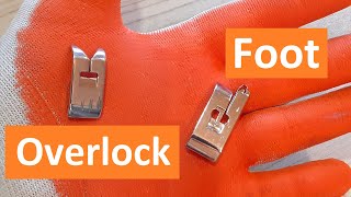 Overlock Overcast Presser Foot for Overlocking Stitch on Regular Sewing Machine [upl. by Datnow]