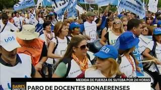 Paro de docentes bonaerenses – Telefe Noticias [upl. by Darius]