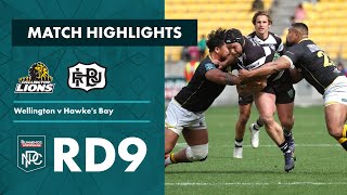 RD 9 HIGHLIGHTS Wellington v Hawkes Bay Bunnings NPC 2023 [upl. by Schlosser]