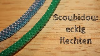 Scoubidou  eckiges Geflecht Grundtechnik  DIY [upl. by Gnal]