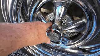 Old School Cragar Mag lug nuts and washers explained trailer mags 4 [upl. by Negam]