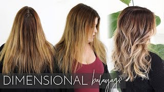 Dimensional Balayage  How to Add Lowlights and Highlights using my Foilayage Technique [upl. by Aidil]