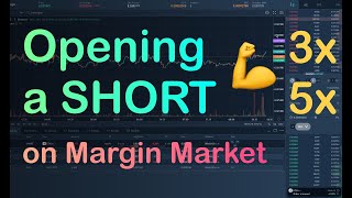 Opening a SHORT position on Binance Margin Market by free trading terminal 2020 [upl. by Kcirdahs]