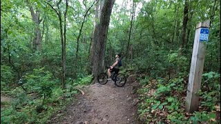 Mountain Biking in Lebanon Hills Minnesota [upl. by Yelkrab]