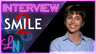 Smile 2 Interview Naomi Scott on GOING THERE for the TopTier Sequel [upl. by Bak]