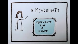 Oppervlakte ruit en vlieger berekenen  Wiskunde uitleg vmbo [upl. by Hoopen]