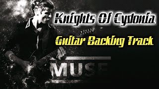 Muse  Knights Of Cydonia Guitar Backing Track [upl. by Annodam260]