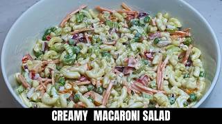 Macaroni Salad Recipe  How To Make Macaroni Pasta Salad [upl. by Nerro]