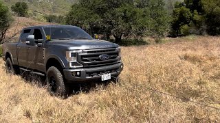 First time using my Ford Performance winch in my F350 Tremor [upl. by Liahus]