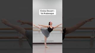 How to do developpe to croise devant passe par terre to 1st arabesque ballet balletteacher [upl. by Korney]