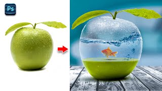 Photo Manipulation in Photoshop  Apple and Fish [upl. by Nosinned]