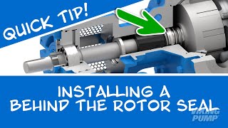 Quick Tip Installing a Behind the Rotor Seal in a Viking Pump [upl. by Seka642]