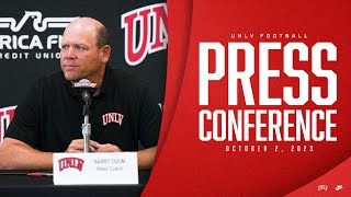 UNLV Football Press Conference  October 2 2023 [upl. by Aural]