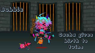 Kidnapped gacha gives birth to twins 😳 Gacha mpreg  gacha gachaclub gachalife [upl. by Dymphia]