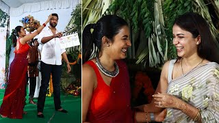 Niharika amp Lavanya Tripathi Funny Moments  Production No 1 Movie Launch  Varun Tej  Varunlav [upl. by Nahtan234]