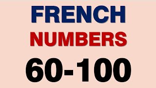 French Numbers 60100 [upl. by Elaine651]