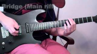 How to Play Scarlet by Periphery Haunted Shores  Full Guitar LessonTutorial WITH TABS [upl. by Cosma]