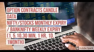 Options Contracts Candle Data  BNF Weekly Expiry  Nifty Stocks  Upstox Python Part 8 [upl. by Anitan479]