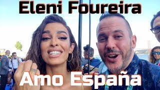 Eleni Foureira “Eurovisión Chipre 2018” Amo España y pronto tendréis la versión de Fuego en Español [upl. by Matty271]