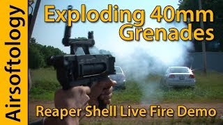 Exploding Airsoft 40mm Grenades  M320 Launcher  Reaper Projectiles  Airsoft Pyrotechnics [upl. by Ferdinand]