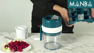 MANBA MA1001 Manual Ice Shaver Machine Ice Crusher Shaved Ice Machine [upl. by Sateia]