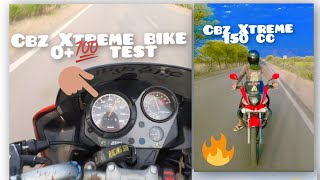 CBZ Xtreme bike 150 cc 0 to 100 acceleration test 💥 [upl. by Ynneb248]