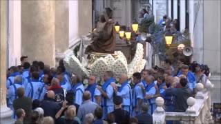 Processione di San Matteo luscita delle paranze dalla Cattedrale [upl. by Rora]