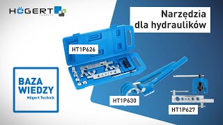 Narzędzia dla hydraulików Högert Technik HT1P626 HT1P627 HT1P630 [upl. by Natsirc876]