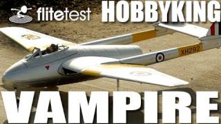 Flite Test  HobbyKing Vampire  REVIEW [upl. by Asilad]