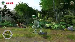 LEGO Jurassic World  Gold Brick Detector Red Brick Unlock Location [upl. by Dhumma655]