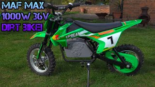 1000w 36v electric dirt bike review review moto ebike [upl. by Polad417]