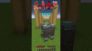 Mobs Chase vs Different Spikes meme shorts minecraft [upl. by Ned915]