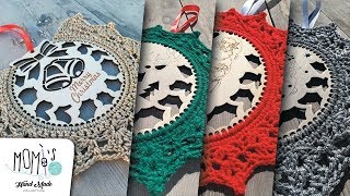 Ghirlanda natalizia alluncinetto  Crochet Christmas wreath [upl. by Neiman]