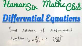 Clairauts Differential EquationSolution in 5 Sec Shorttricks  Definition Examples [upl. by Aleedis]