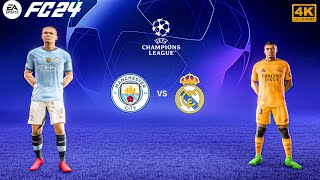 FC 24  Manchester City Vs Real Madrid  Ft MbappeHaaland  UEFA UCL 2425 FINAL Match  4K HDR [upl. by Grearson]