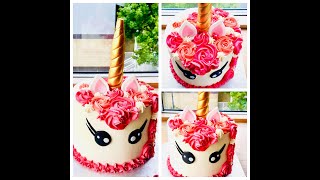 Unicorn cake  Gâteau licorne [upl. by Pitarys697]