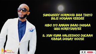 ABDICAZIZ ISKALAAJI  HAWEEN BOQORADOOD  OFFICIAL VIDEO LYRICS [upl. by Aniarrol]