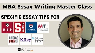 Mastering The MBA Application – Essays Resume LORs  Essay Tips HBS Stanford Wharton MIT Booth [upl. by Akilak]