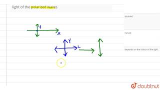 When an unpolarised light is polarized then the intensity of light of the polarized waves [upl. by Nonnairb667]