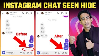 Instagram Message Seen Hide Kaise Kare 2025  Instagram Chat Seen Hide Kaise Kare 2025 [upl. by Cr159]