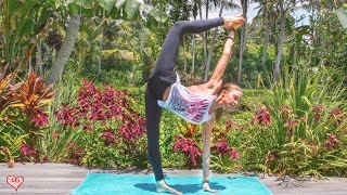 Yoga For Leaner Legs ♥ Strength Tone amp Balance  Ubud Yoga [upl. by Aible]