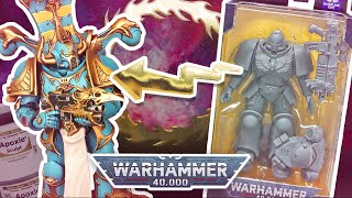 Converting a Warhammer 40k Thousand Sons Chaos Space Marine from a Mcfarlane Primaris action figure [upl. by Acnayb190]