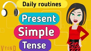 Present simple tense English conversation  English tenses  English speaking practice [upl. by Niak]