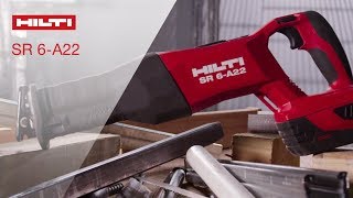 INTRODUCING Hilti Cordless Reciprocating Saw SR 6A22 [upl. by Chastity]