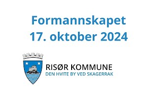 Formannskapet i Risør 17 oktober 2024 [upl. by Jallier561]