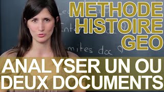 Analyser un ou deux documents  la méthode  HistoireGéographie  Les Bons Profs [upl. by Ennire]