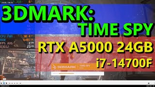 3DMARK TIMESPY  RTX A5000 24GB  i714700F  SCORE 15501  FullHD 1080p [upl. by Herminia782]